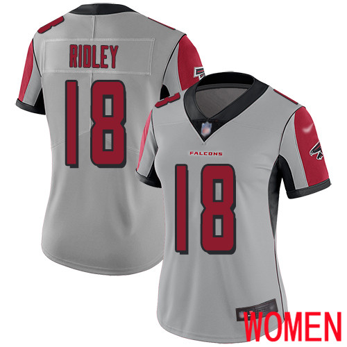 Atlanta Falcons Limited Silver Women Calvin Ridley Jersey NFL Football #18 Inverted Legend